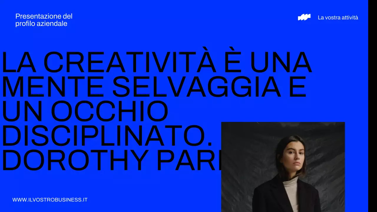 Rapporto sul profilo aziendale di Neon e Nero Moderno