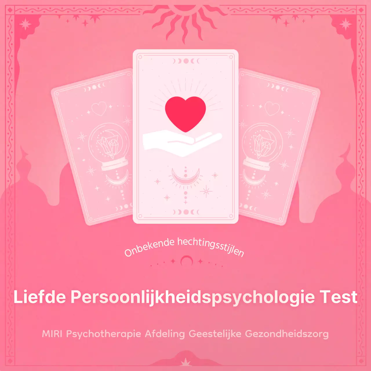 Over de romantische persoonlijkheid psychometrische test in roze en hot pink lofan