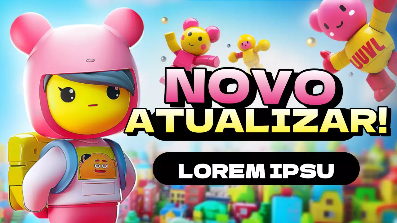 Capas de jogos bonitas em rosa e amarelo