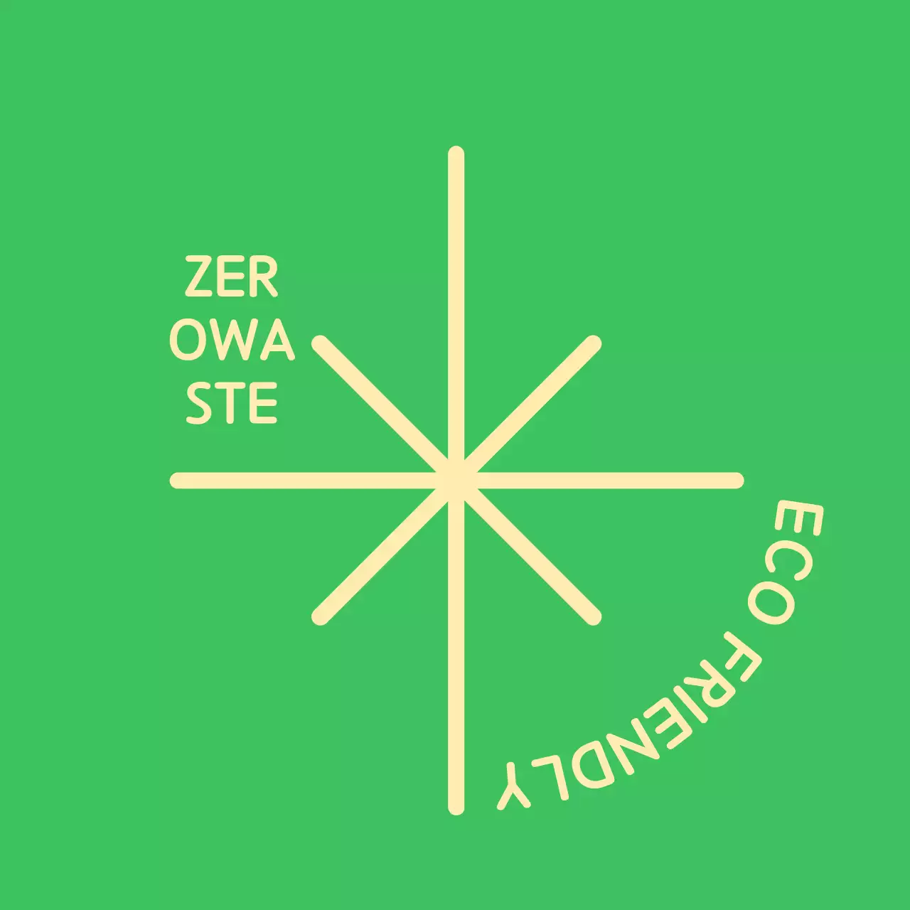 Simple, eco-friendly campaign with glitter illustrations and rounded typeface