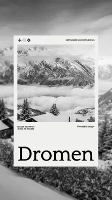 Grijs Minimal Esthetisch Citaat Herinnering Motivatie met Fotolijst Instagram Verhaal