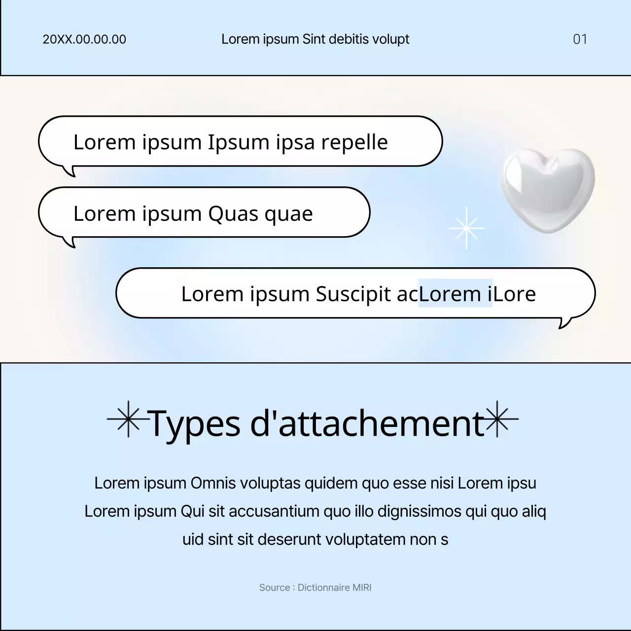 Poste d'essai de style attaché avec des touches de bleu clair et d'ivoire