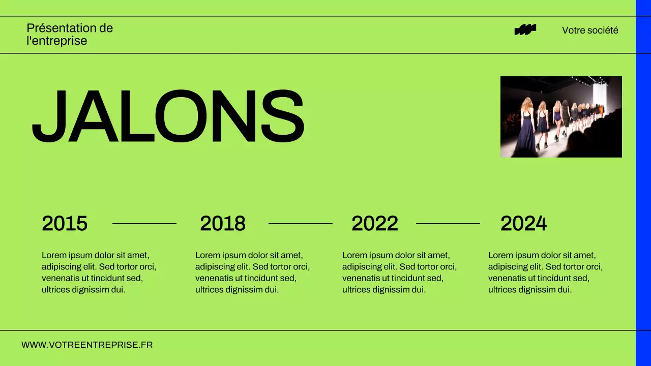Rapport sur le profil des entreprises modernes néon et noires