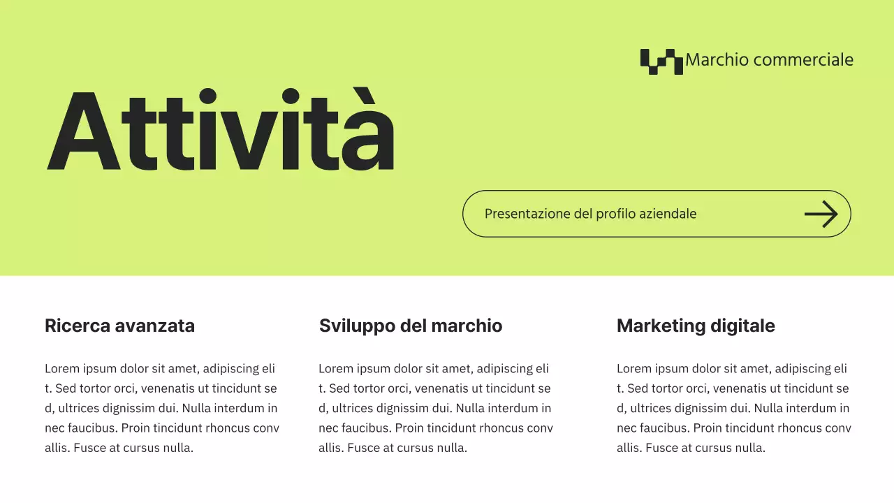 Profilo aziendale di Grey and Blue Minimal