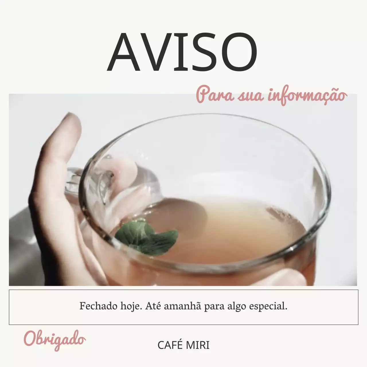 Um anúncio de café elegante em preto e marfim