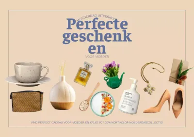 Beige Minimalistische Moederdag Promotie