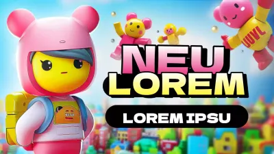 Niedliche rosa und gelbe Spielhüllen