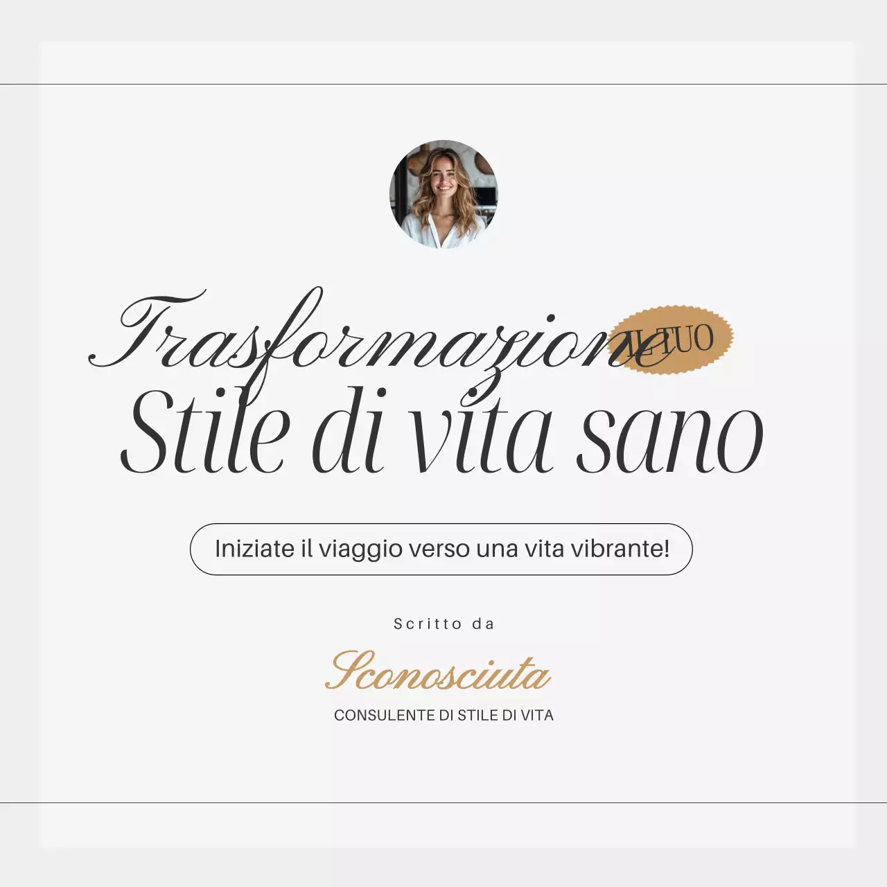 Grigio oro Contenuti minimi Consigli per uno stile di vita sano Carosello di post su Instagram