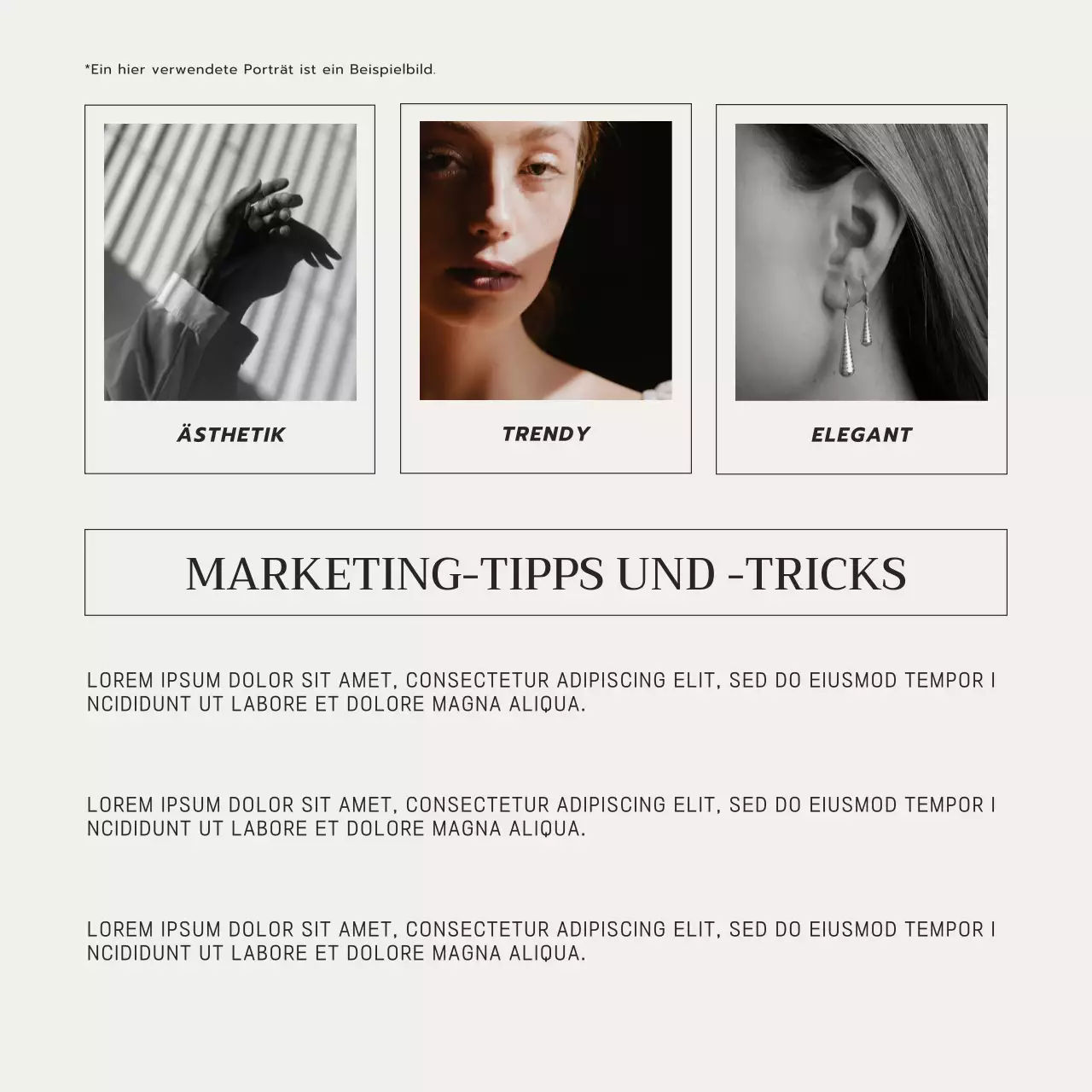 Beige Minimal Social Media & Branding Unternehmensförderung