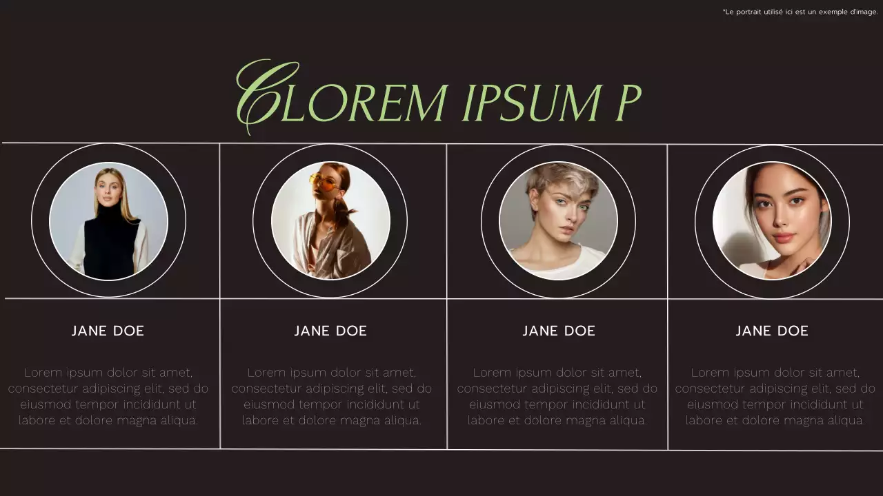 Noir Tilleul et Blanc Moderne Elégant Tendance Géométrique Services de Photographie Présentation de l'entreprise