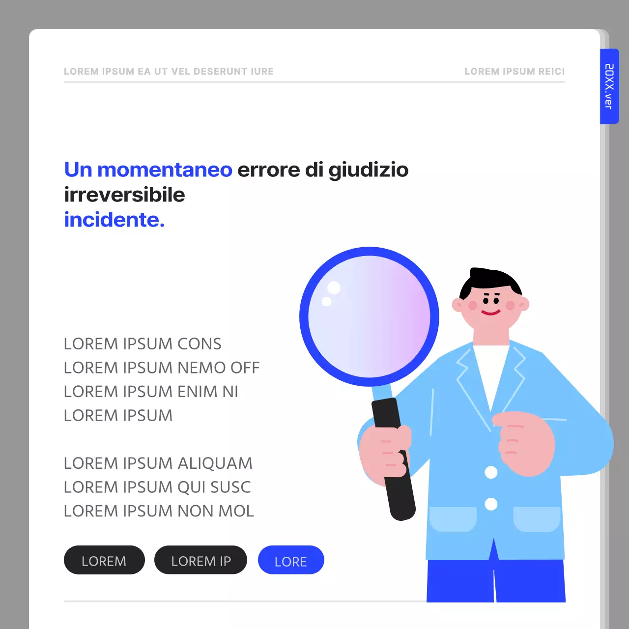 Una semplice guida alla sicurezza in laboratorio in blu navy e bianco