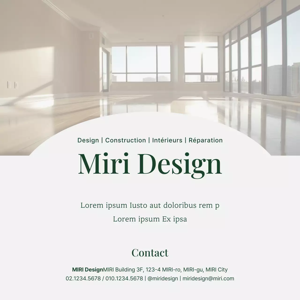 Promouvoir les intérieurs modernes en vert et gris