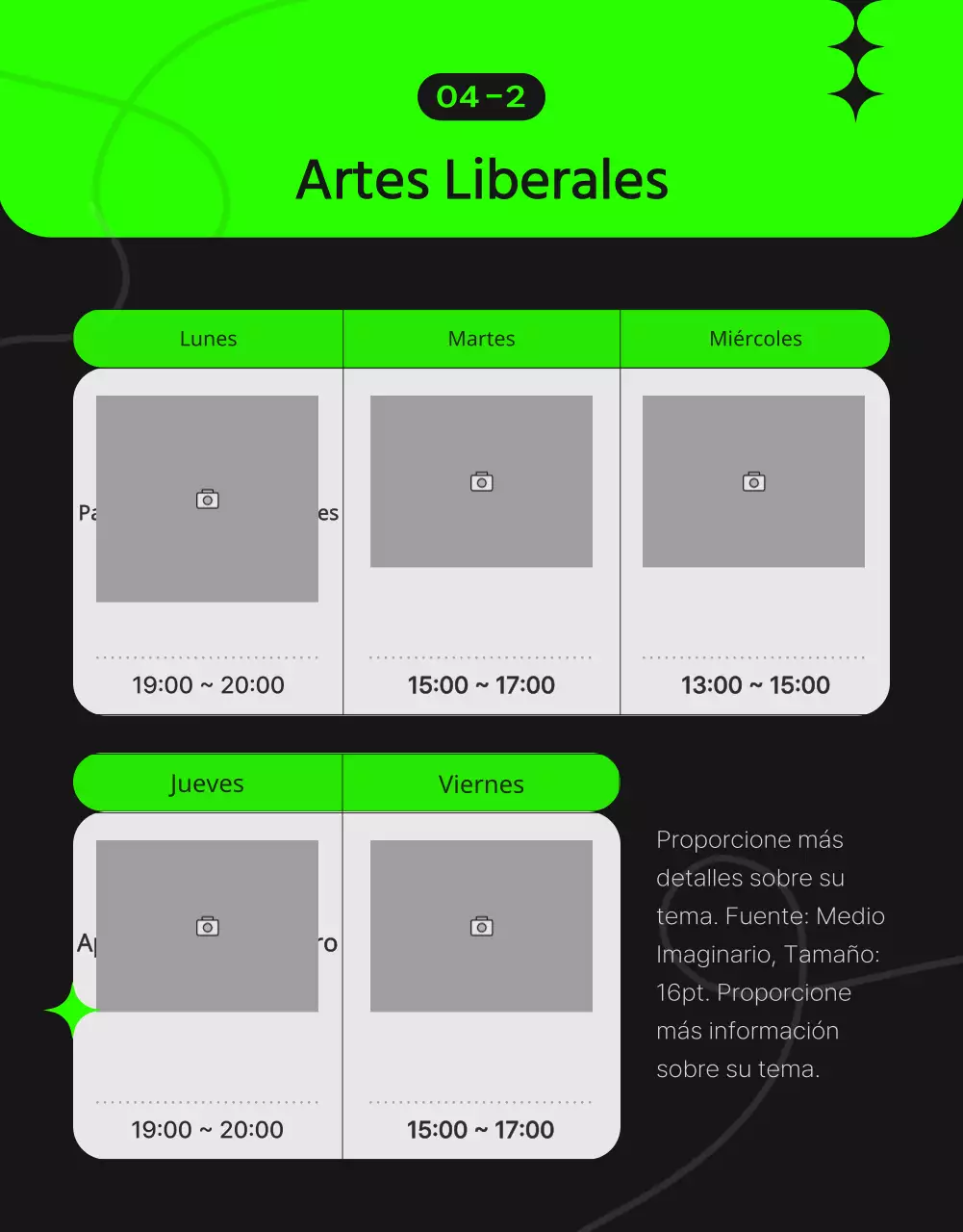 Promoción de un moderno centro de aprendizaje permanente en granate y negro