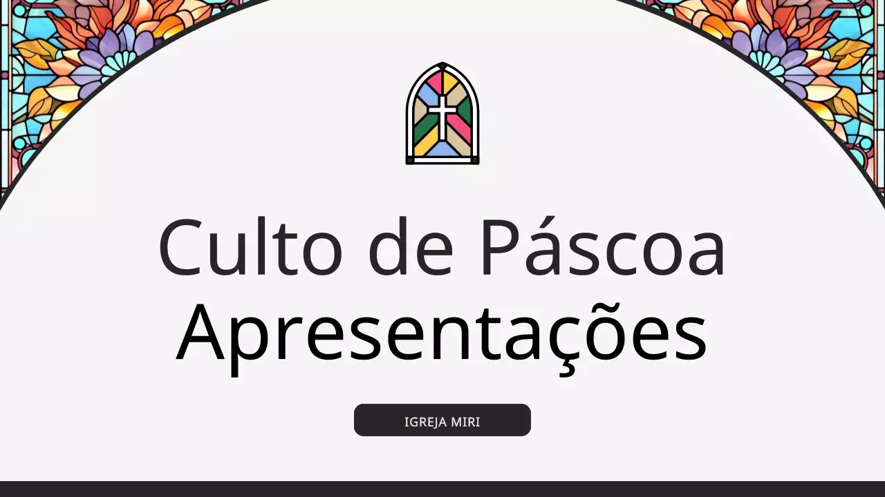 Um guia para um serviço religioso de Páscoa com classe, em preto e com as cores do arco-íris