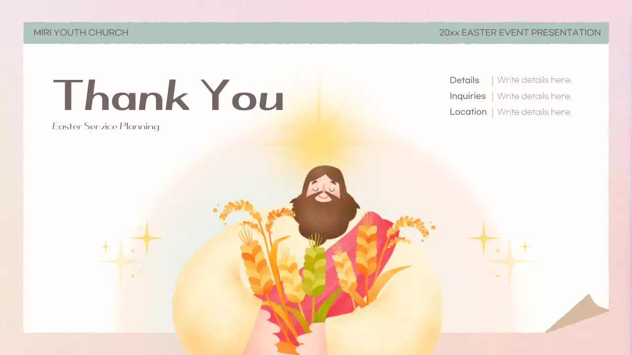 Beige Traditional Easter Event Presentation