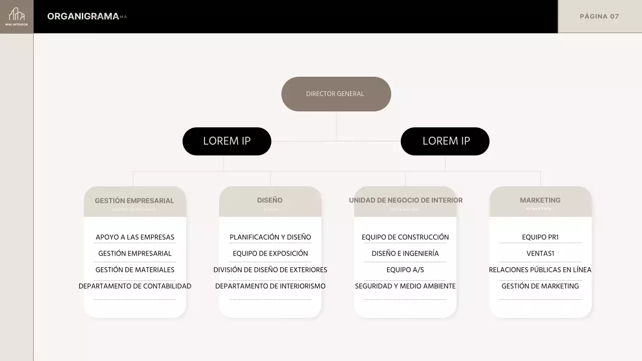 Propuesta de interiorista de tendencia en beige y negro