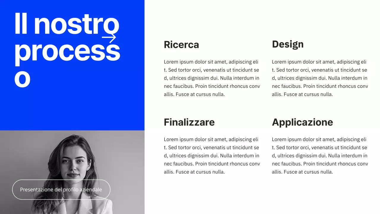 Profilo aziendale di Grey and Blue Minimal