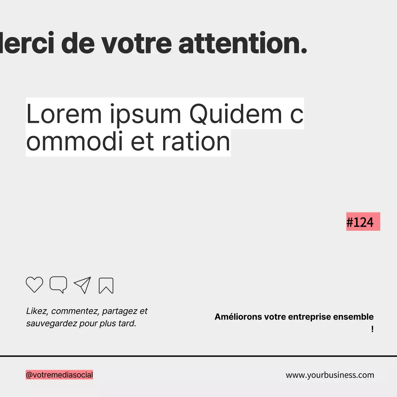 Grey Retro Bold Business Strategy Tips Instagram Carousel Post