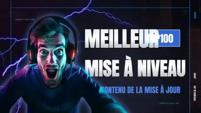 Promouvoir les mises à jour des jeux cybernétiques en bleu marine et en noir