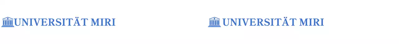 Blaues Visitenkartenband für die Universität