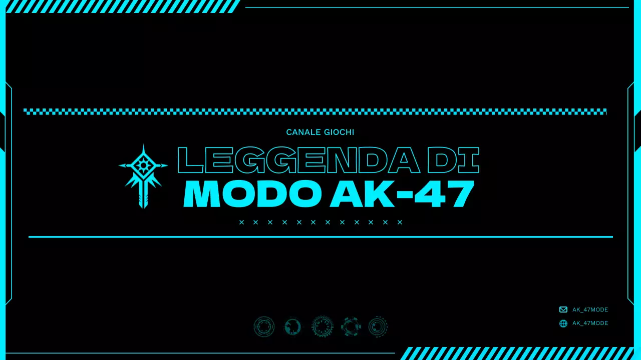 Promuovere un canale di gioco cyberpunk in neon e nero