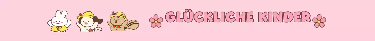 Happy Children's Welfare Foundation mit Steingut, Welpen und Eichhörnchen