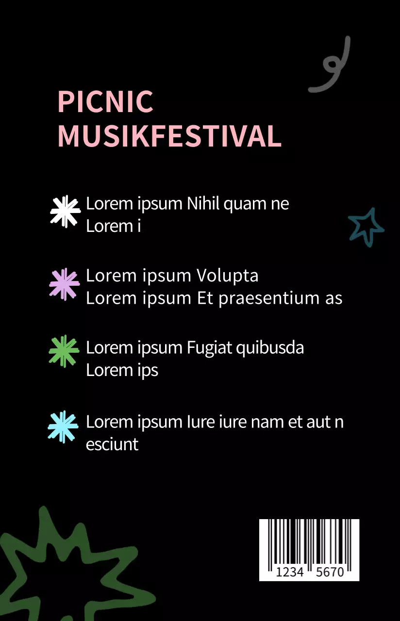 Buntes Festival Festival Illustration Konzept Mitarbeiter