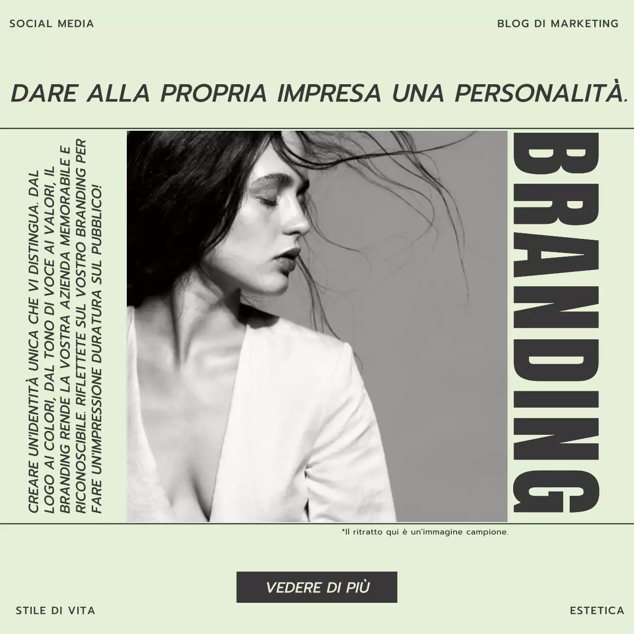 Lime e grigio Tendenza minimalista Branding e marketing Promozione del blog aziendale