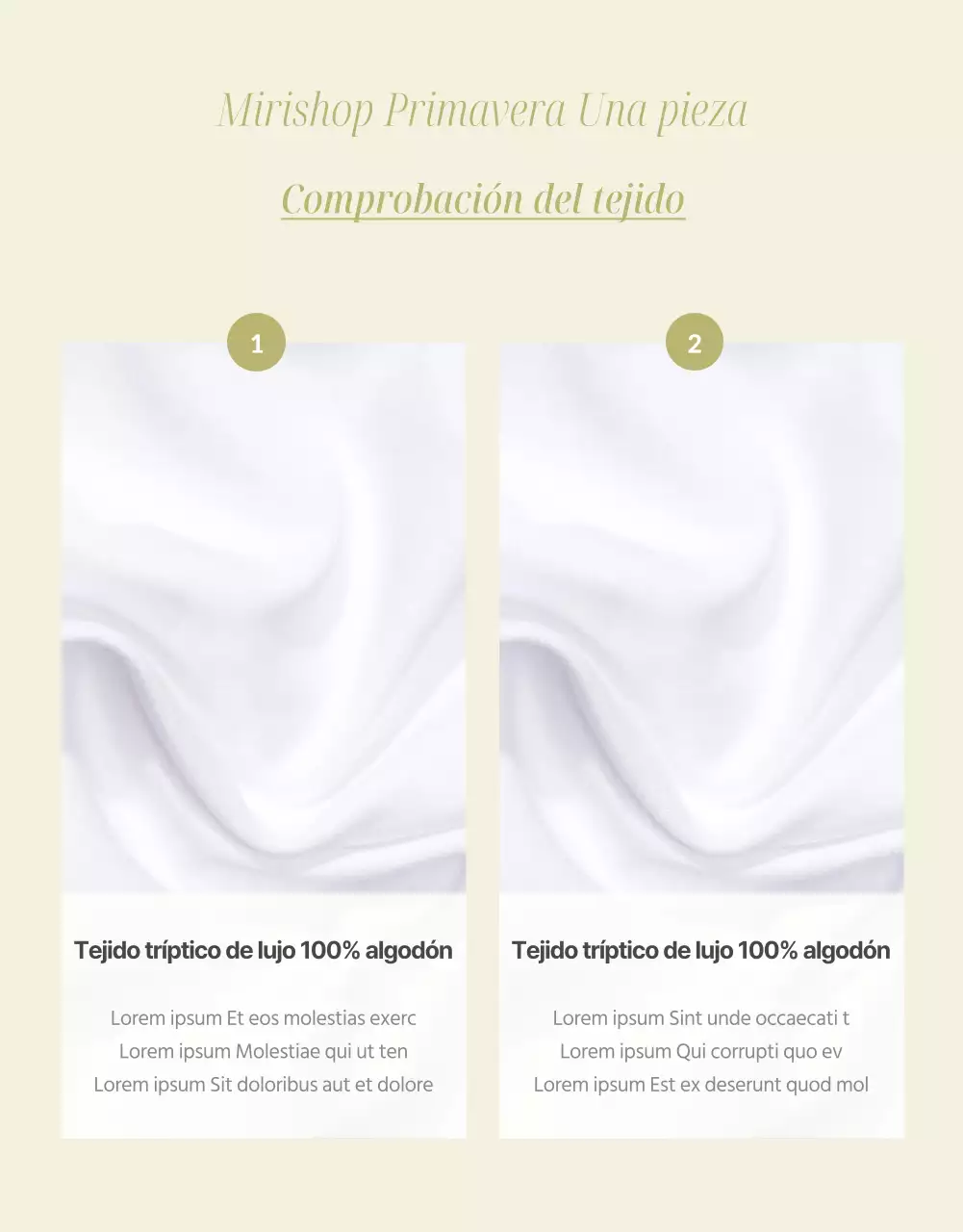 Un bonito vestido primaveral en amarillo y beige Detalles