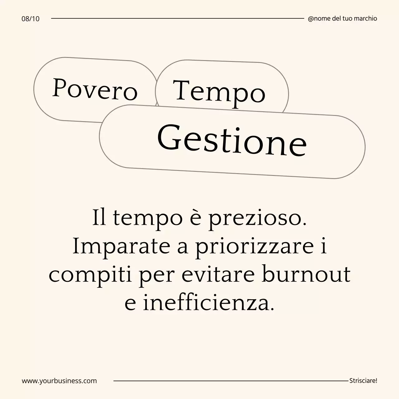 Guida all'autocrescita aziendale minimalista in beige e nero