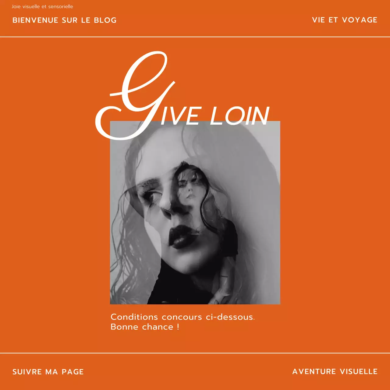 Tendance orange et blanche Modern Lifestyle et Trevel Blog Promotion