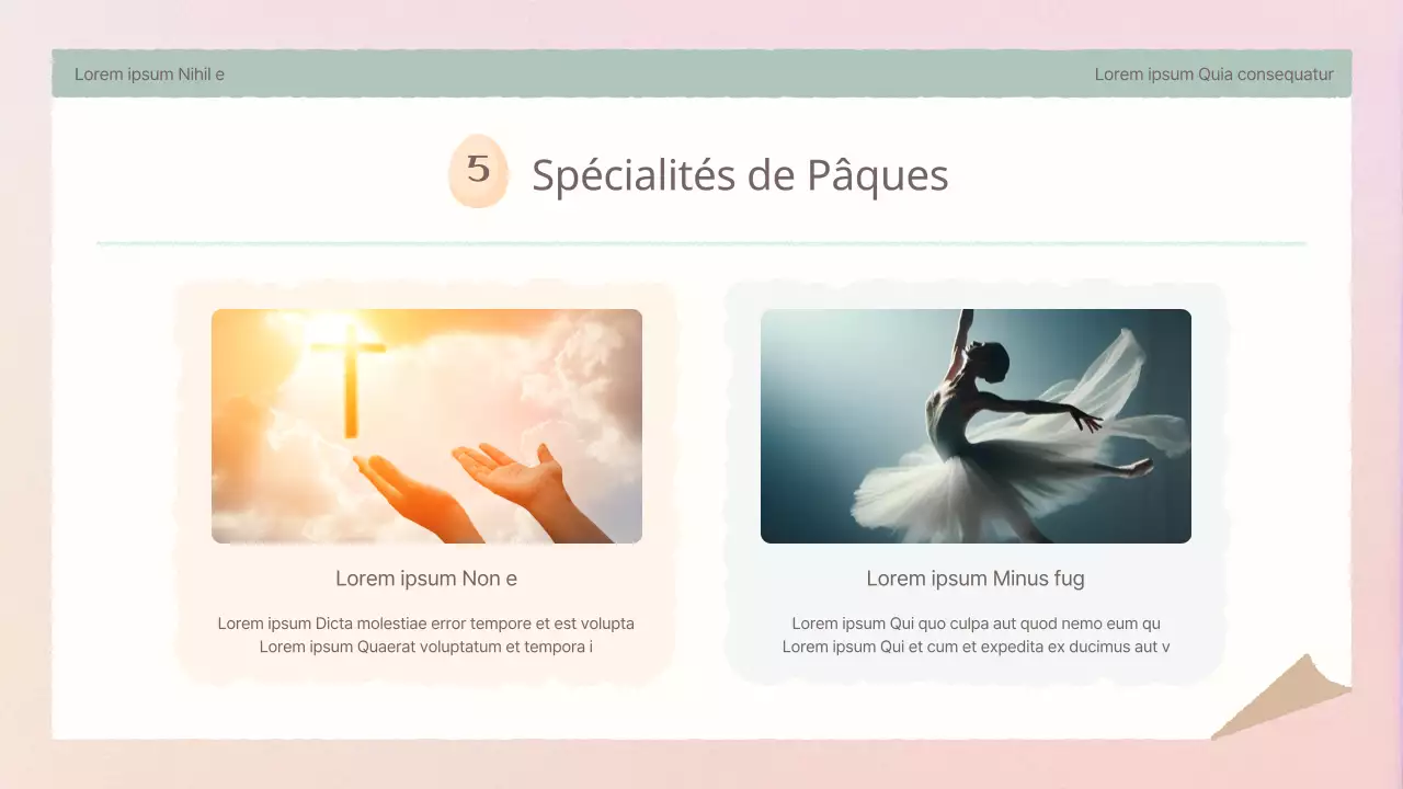 Un simple agenda de Pâques rose et jaune