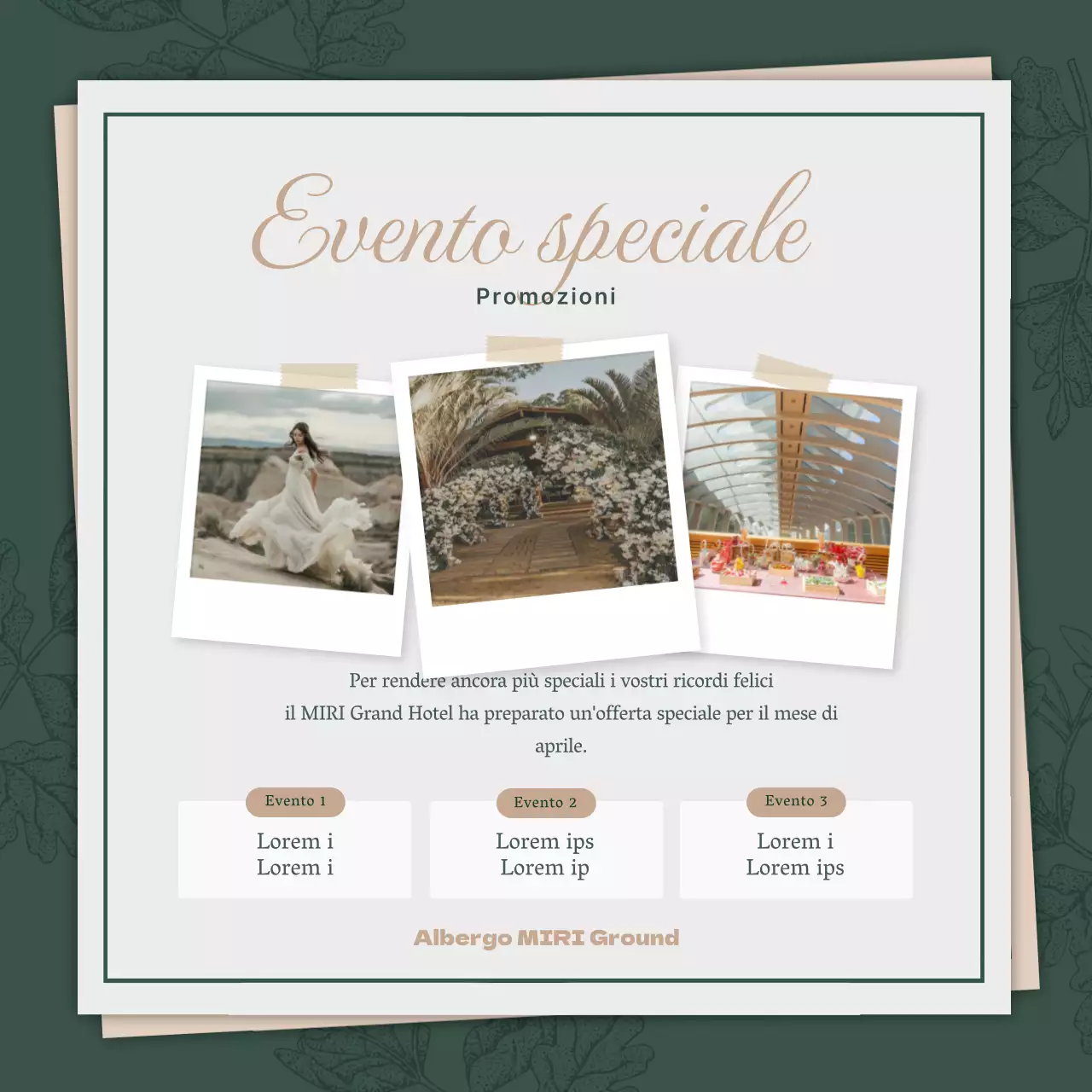 Promuovere fornitori di nozze ecologici e di alto livello