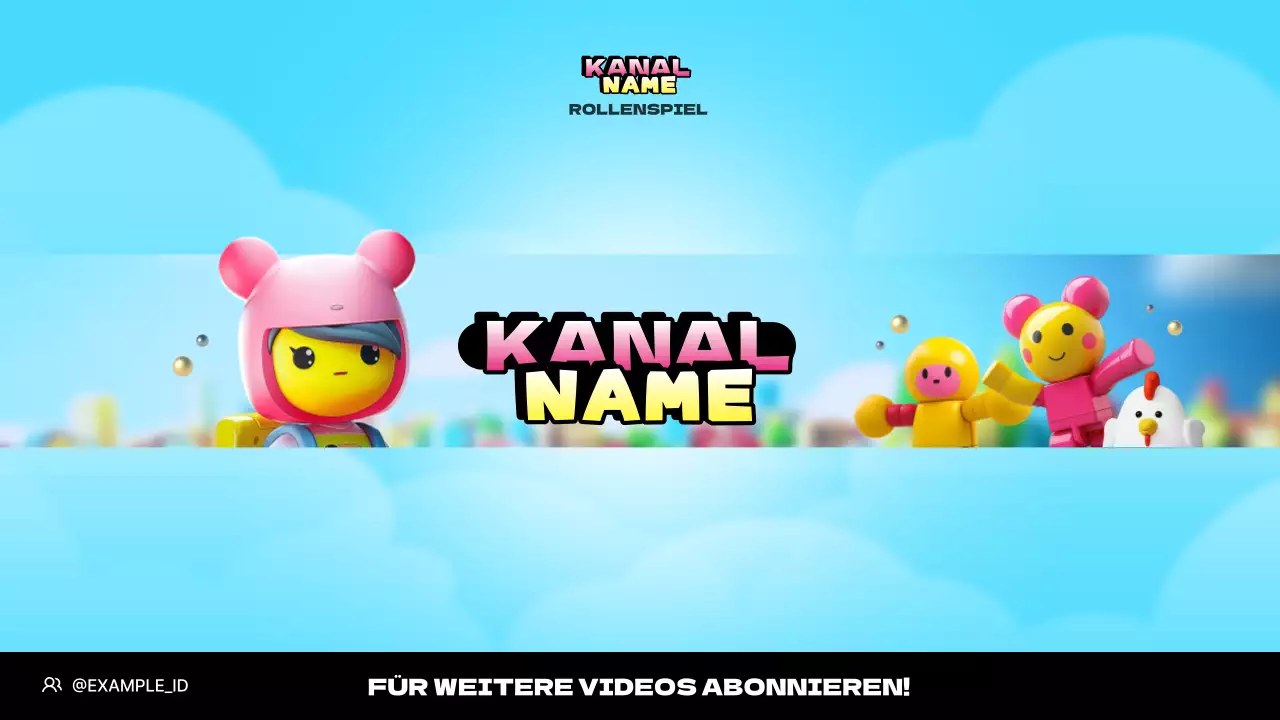 Niedliche rosa und gelbe Gaming-Kanalabdeckung