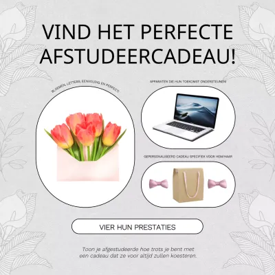 Beige Natuurlijk Afstudeer Seizoen Promotie