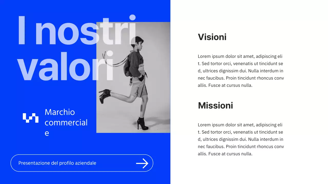 Profilo aziendale di Grey and Blue Minimal