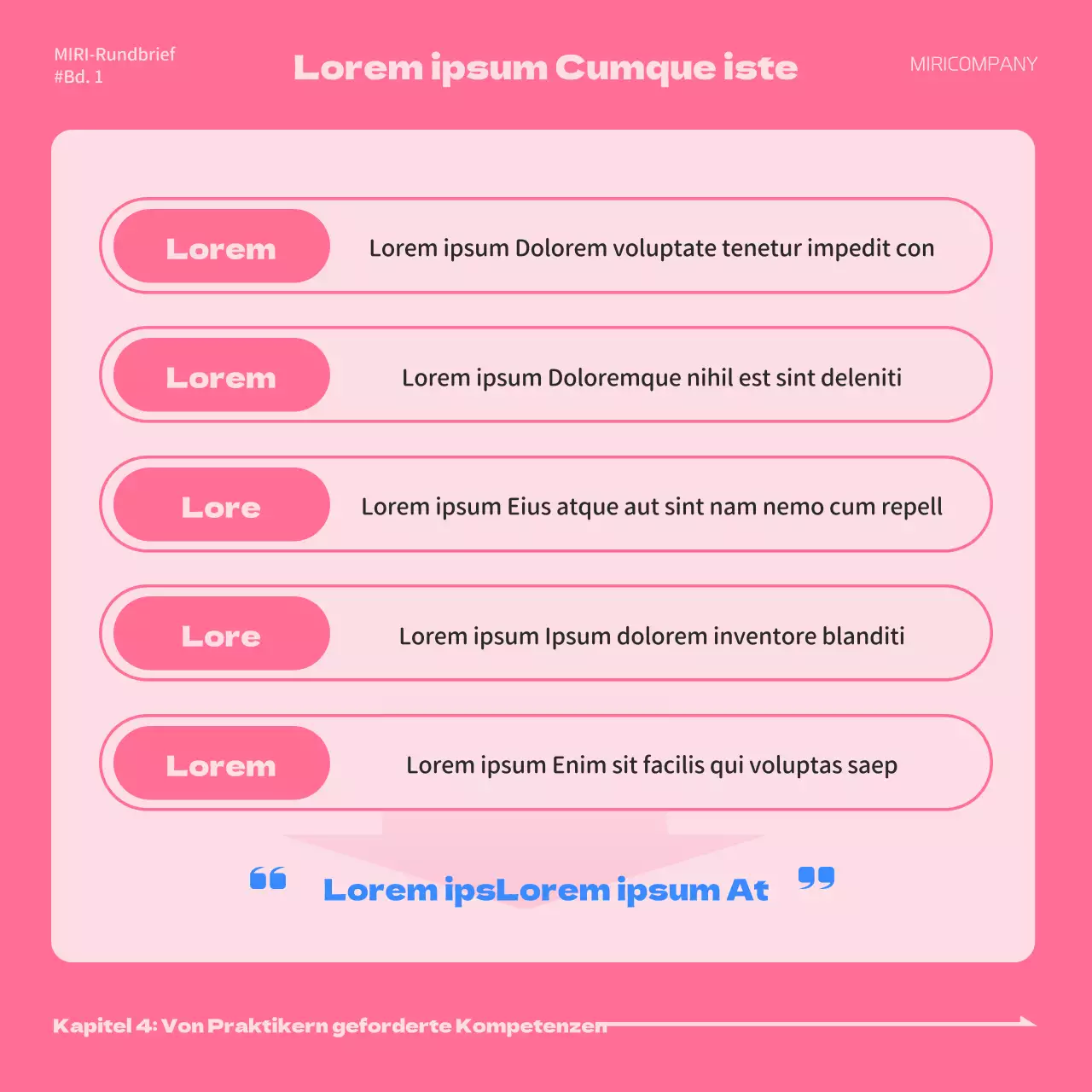 Ein einfaches rosafarbenes und blaues Anschreiben für ein Job-Mentoring