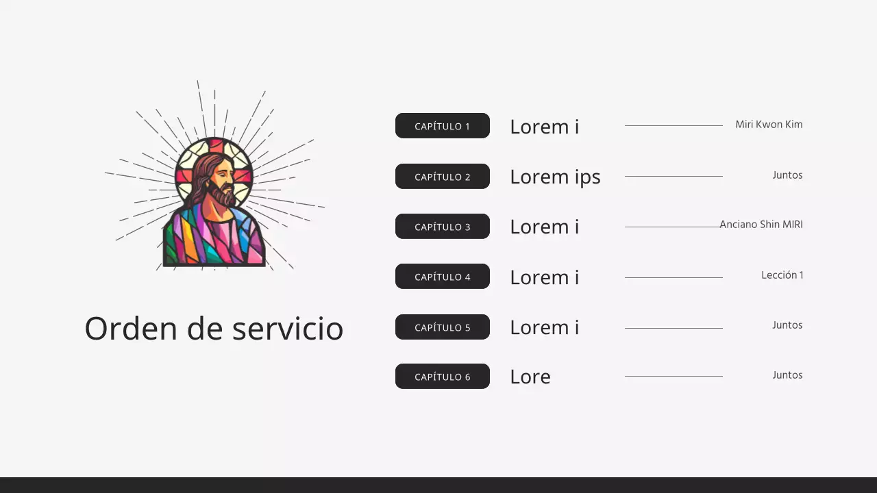 Guía para un servicio religioso de Pascua con clase, en negro y con los colores del arco iris