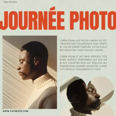 Rouge, vert et noir Tendance moderne Luxe Photostudio Promotion