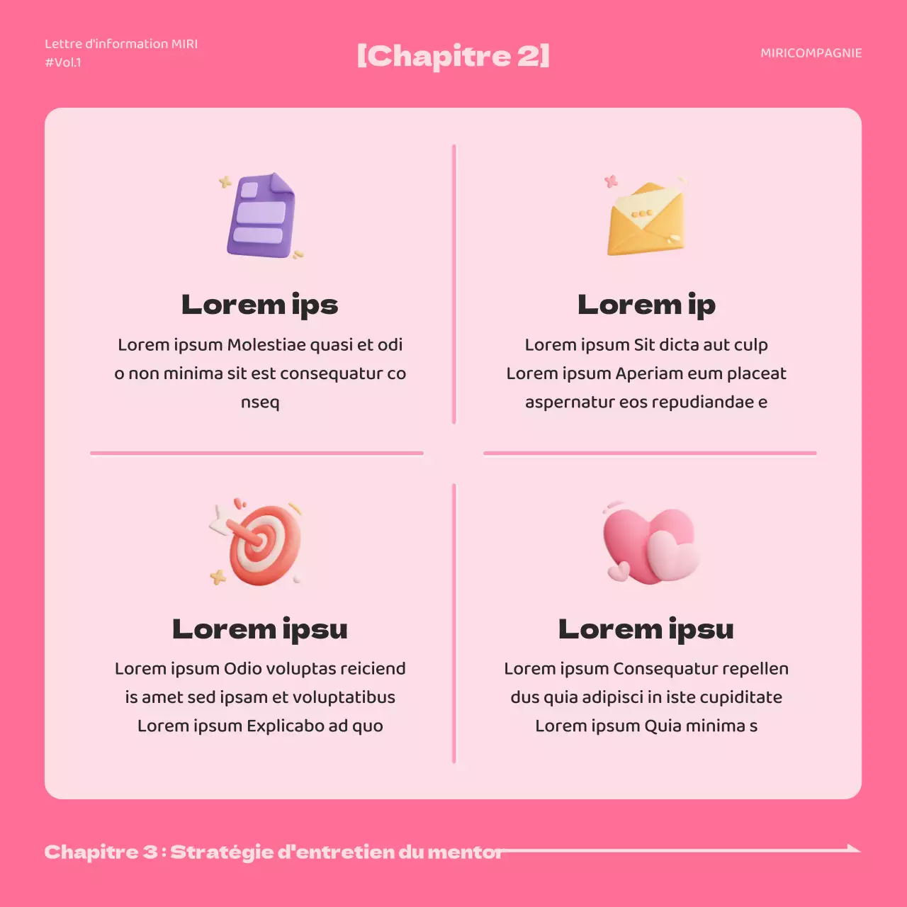 Une simple lettre de motivation rose et bleue pour un emploi