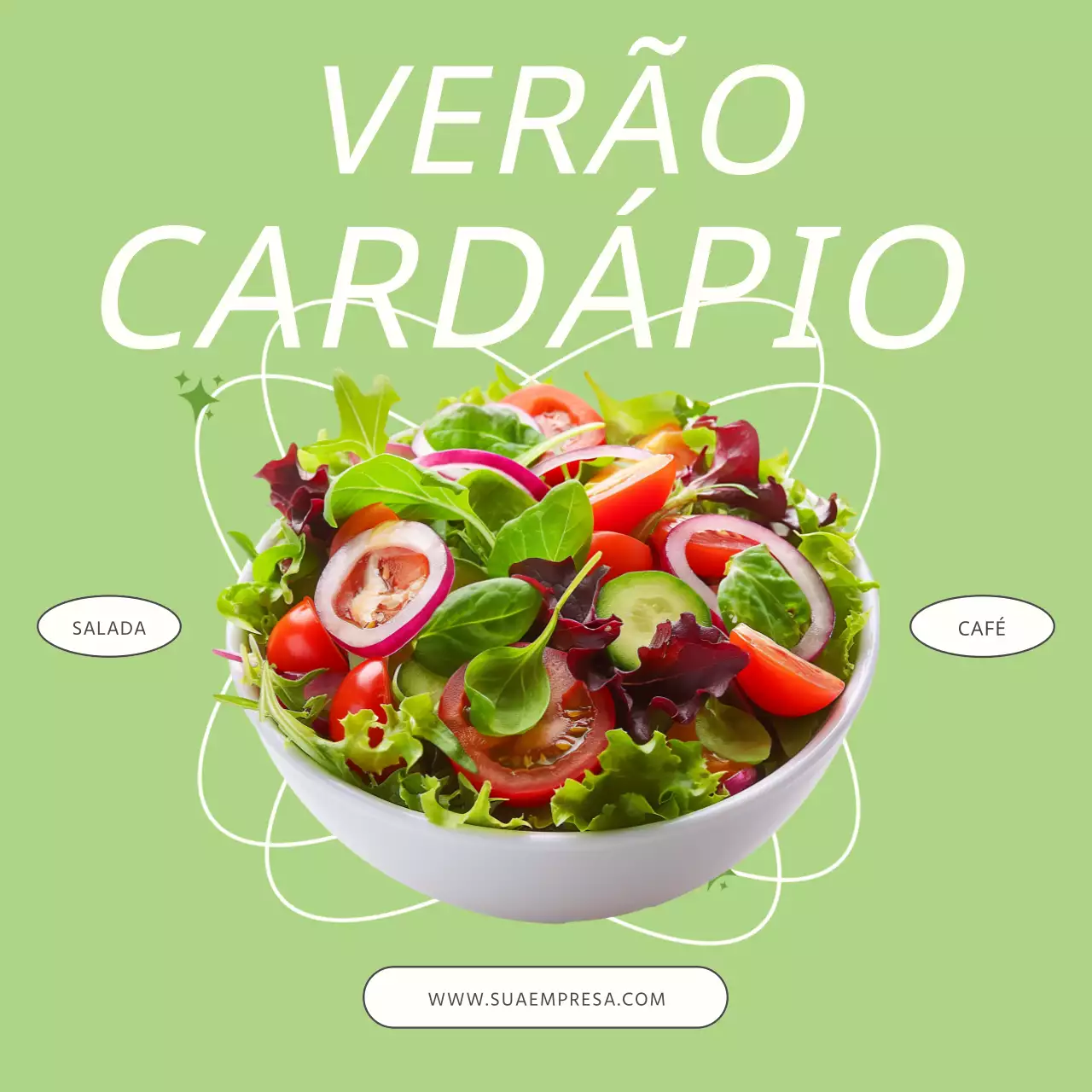 Anúncio da ementa do Lime and White Trend Seafood Cafe