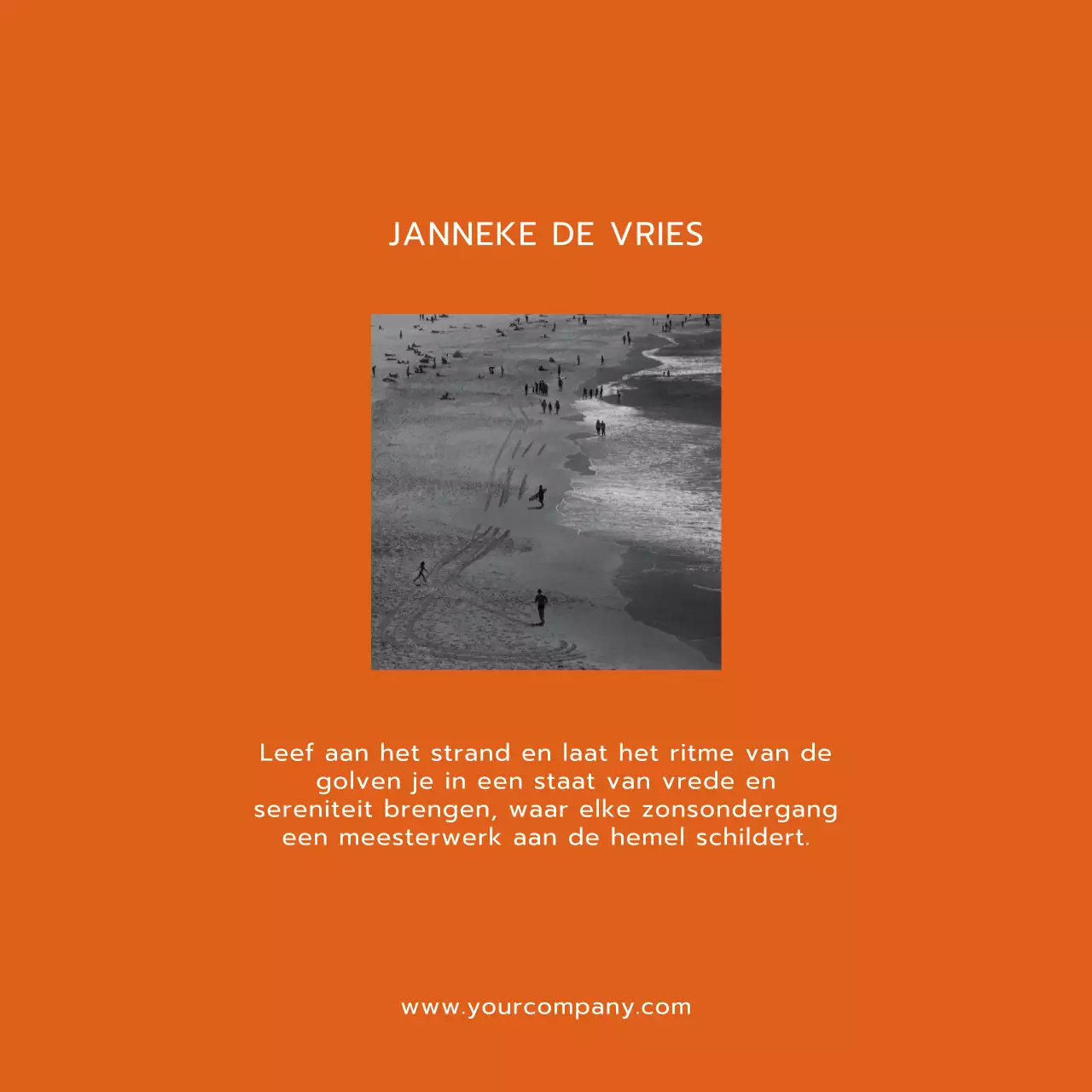 Oranje en wit Trend Modern Lifestyle en Trevel Blog Promotie