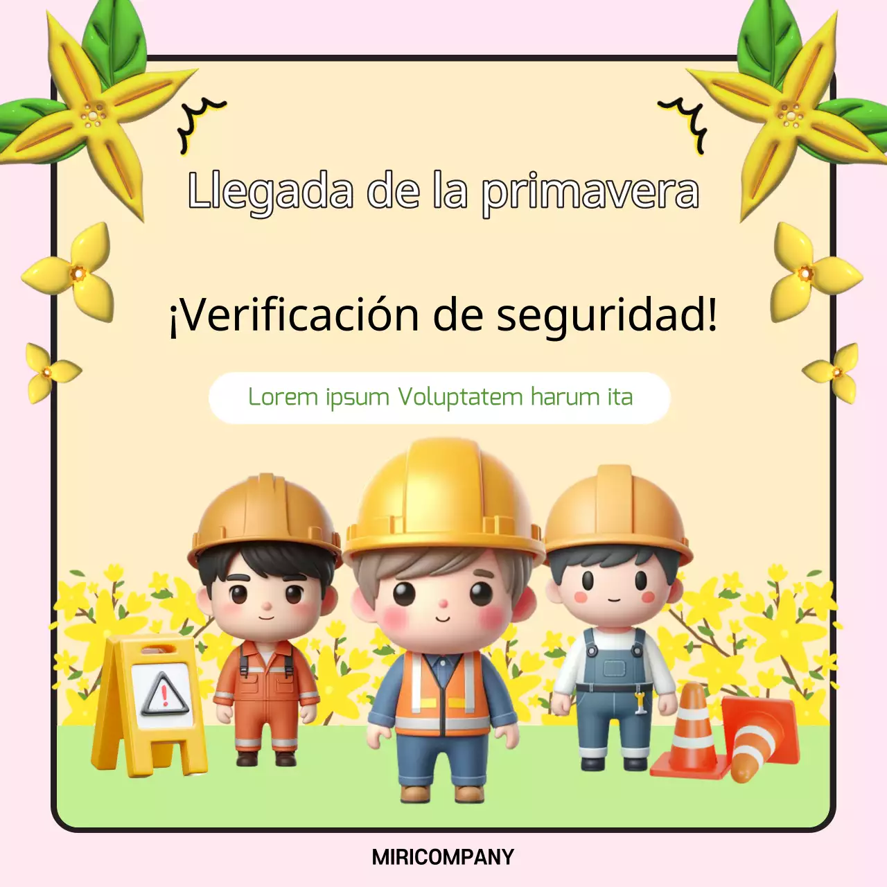 Consejos de seguridad para la primavera en rosa y azul claro