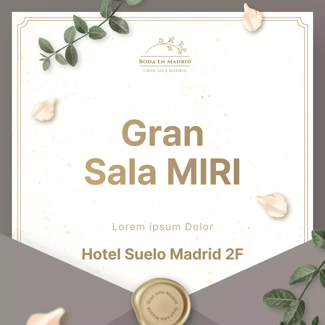 Anuncio del lujoso lugar de celebración de bodas de Gold Point