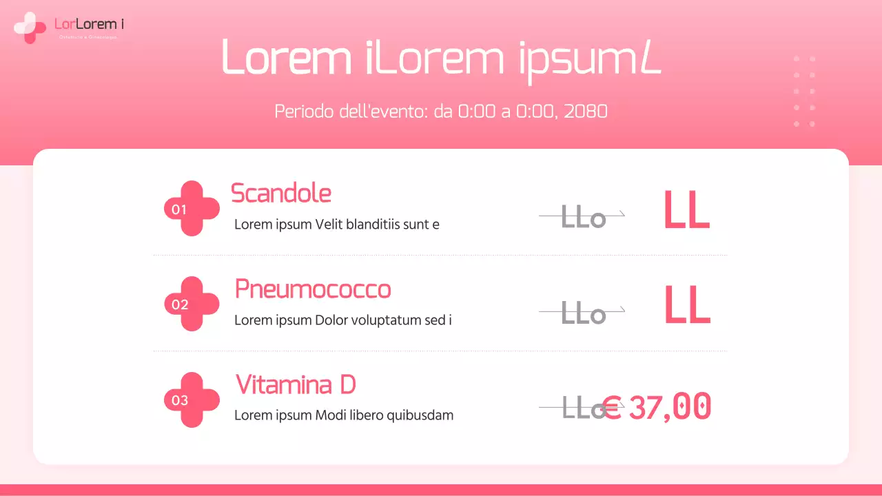 Un semplice annuncio di maternità in ospedale in rosa e rosa acceso