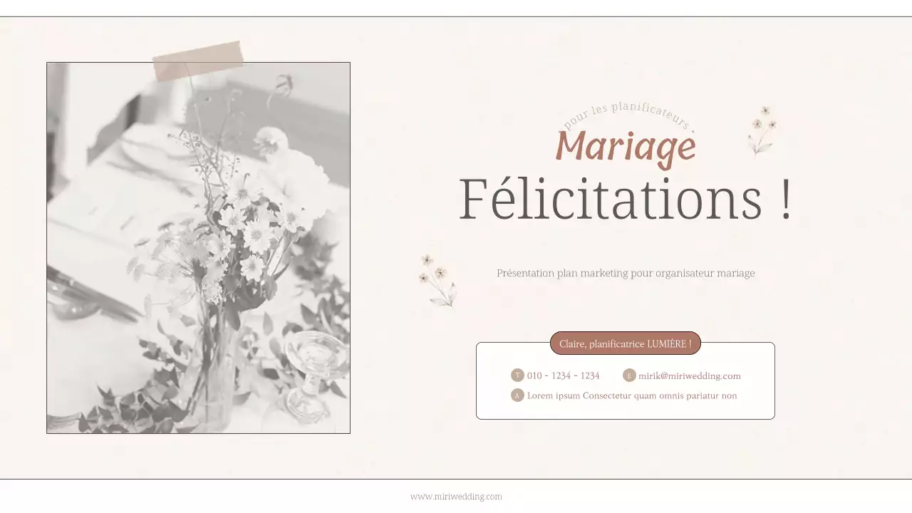 Un guide de l'organisateur de mariage minimaliste en jaune, noir et blanc