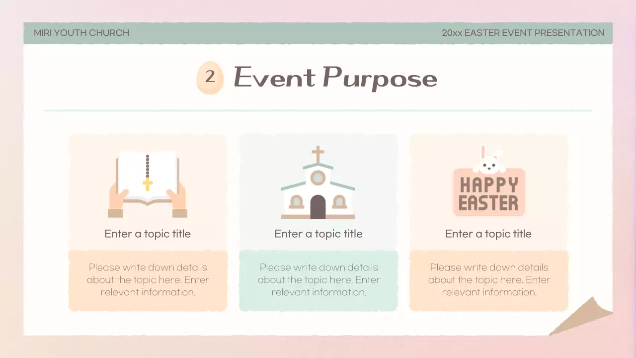 Beige Traditional Easter Event Presentation