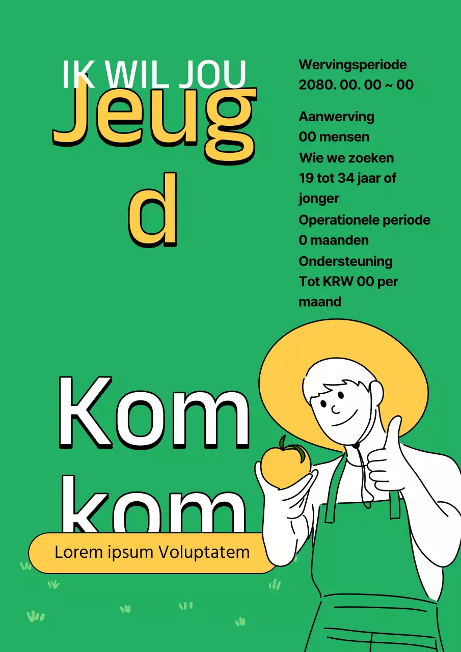 Een eenvoudige groene en gele gids om jongeren te ondersteunen