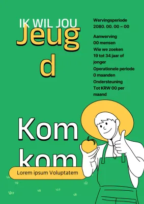 Een eenvoudige groene en gele gids om jongeren te ondersteunen