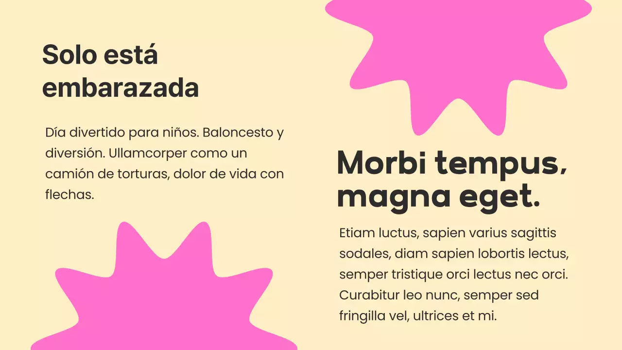 Informe Beige Basic Simple Shapes